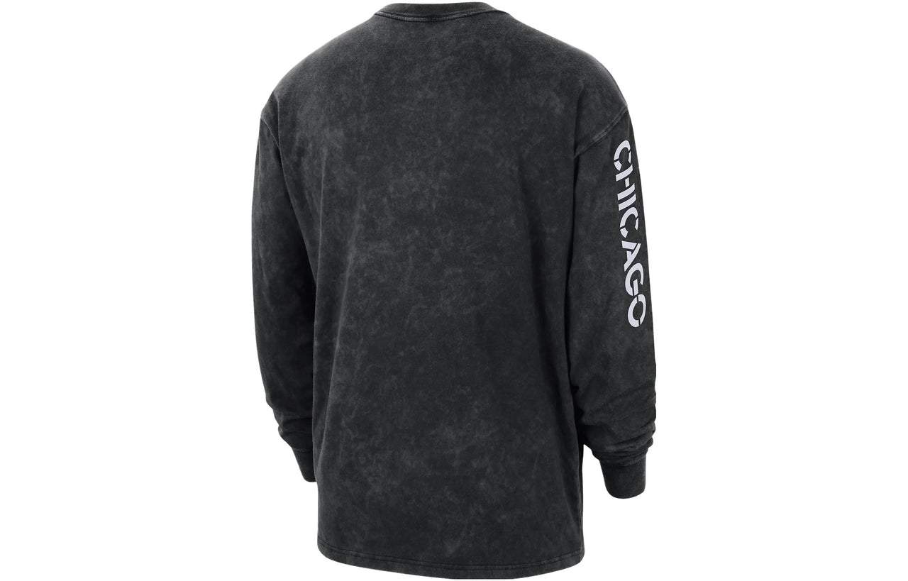 Air Jordan Max90 Chicago Bulls Courtside Statement Edition NBA Long-Sleeve T-Shirt 'Black' DV5739-010