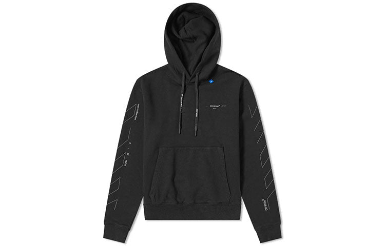 Off-White Back Logo Printing Ordinary Version Black OMBB034E19E300031091