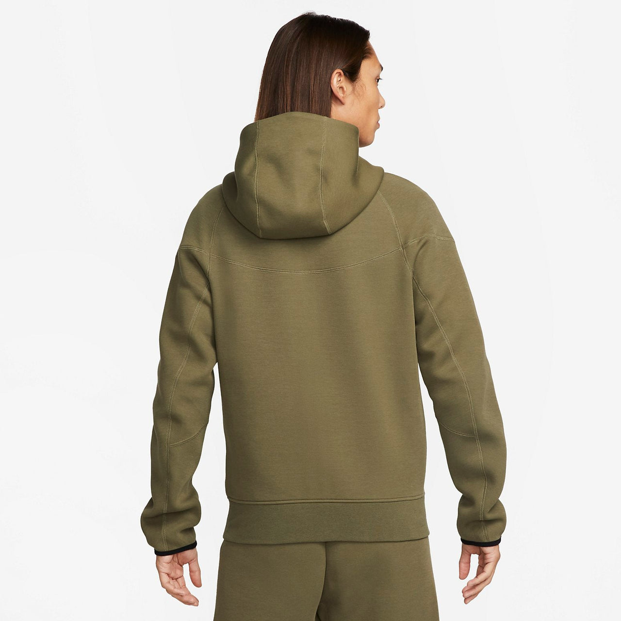 Nike Tech Fleece Full Zip Windrunner Hooded Jackets Asia Sizing 'Olive Green' FB7922-222
