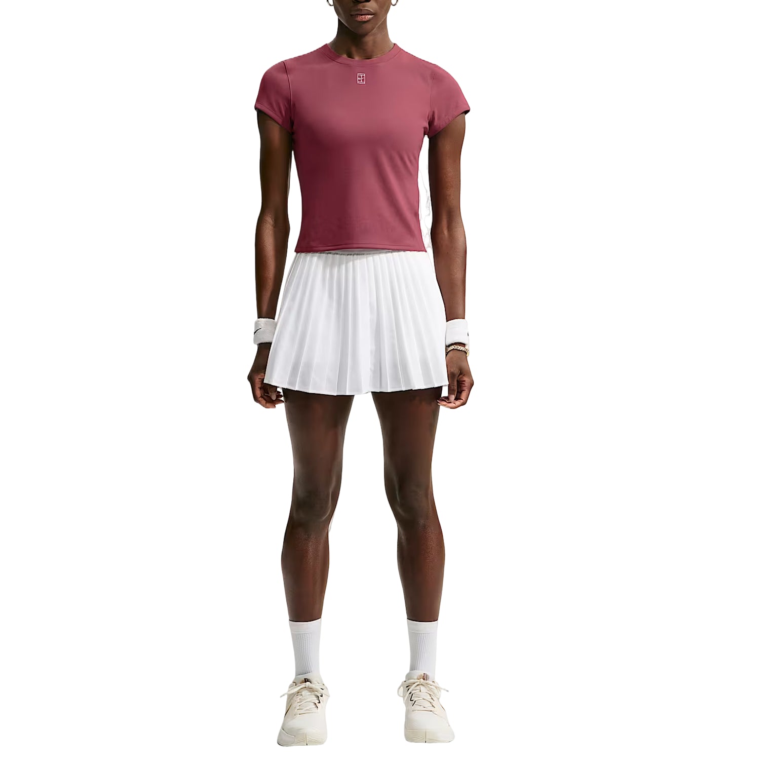 (WMNS) Nike Court Advantage Dri-FIT T-Shirt 'Pink Smoke White' HQ2994-654