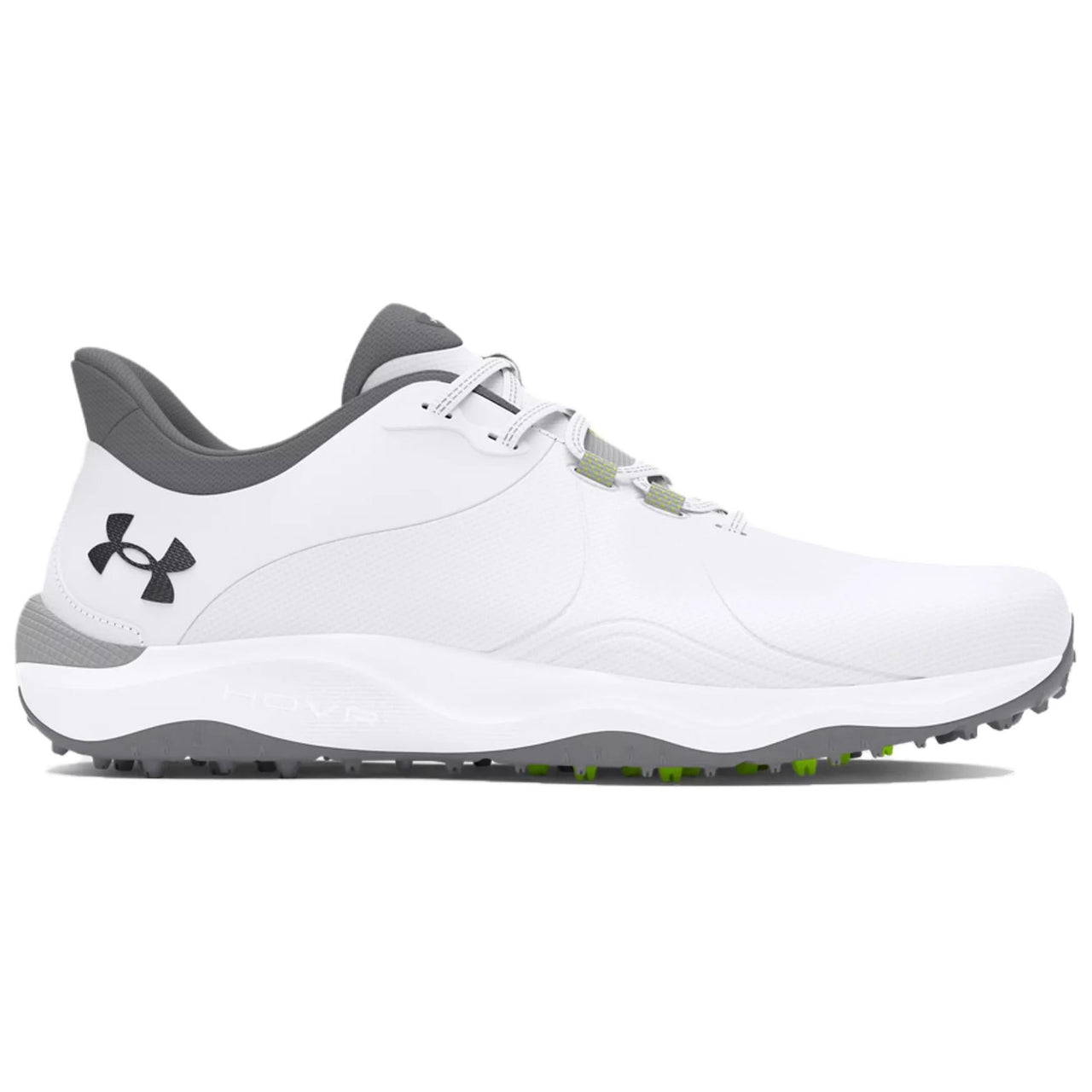 Under Armour Drive Pro Spikeless Golf Wide 'White Metallic Gun Metal' 3026921-100