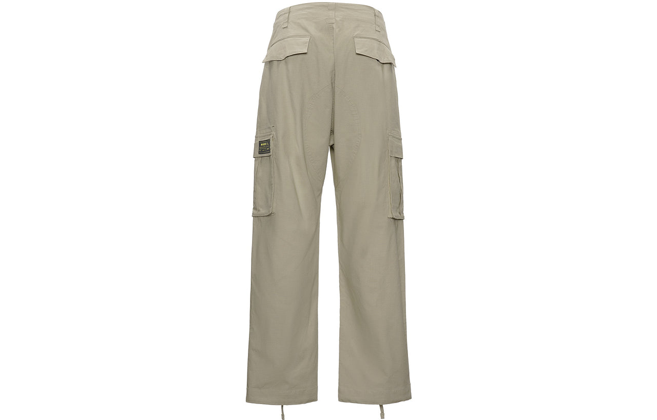 Men's Nike Solid Color Multiple Pockets Loose Cargo Casual Long Pants/Trousers Khaki 916102-235