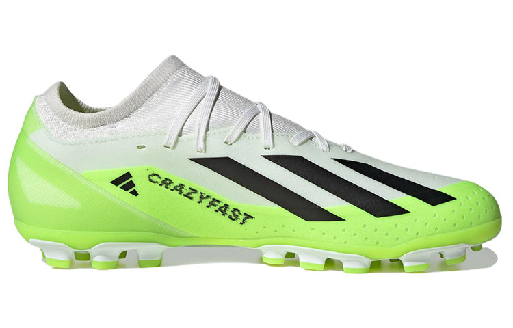 adidas Crazyfast X 3 AG 'White Black Solar Green' IG7651