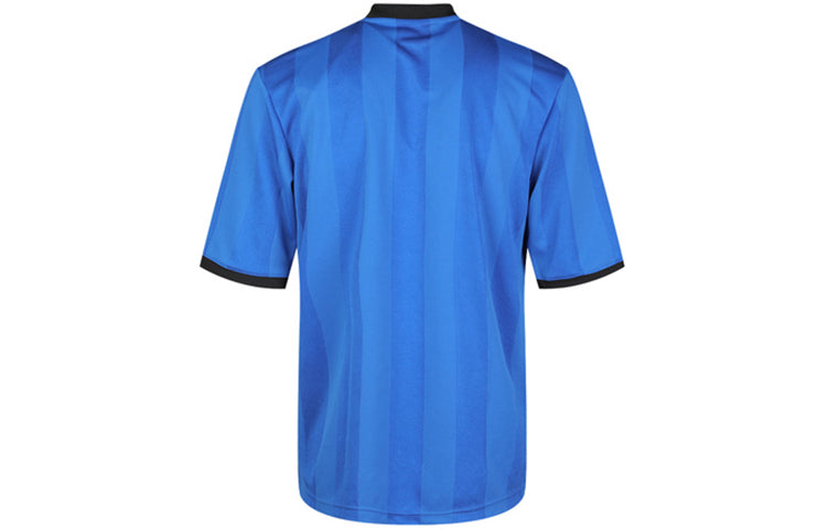 adidas Soccer/Football Sports Round Neck Short Sleeve Jersey Blue DU2656