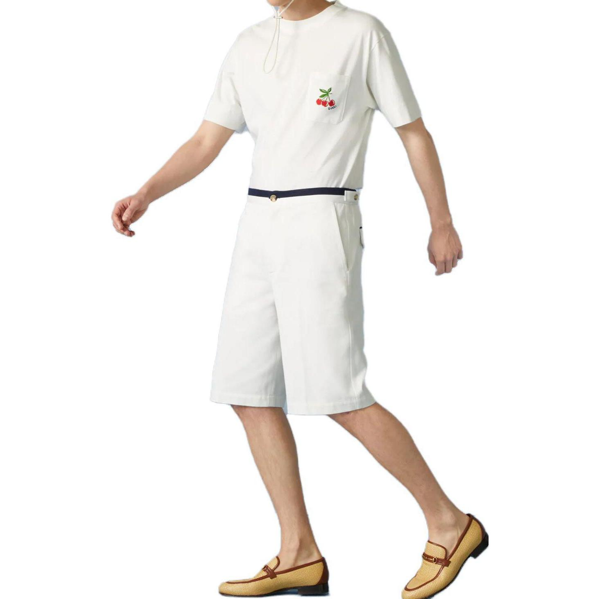 Gucci Embroidery Cotton T-Shirt 'White' 729690-XJFQU-9088