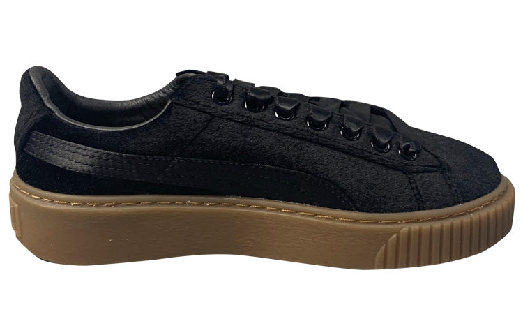(WMNS) PUMA Suede Platform 'Black' 366721-03