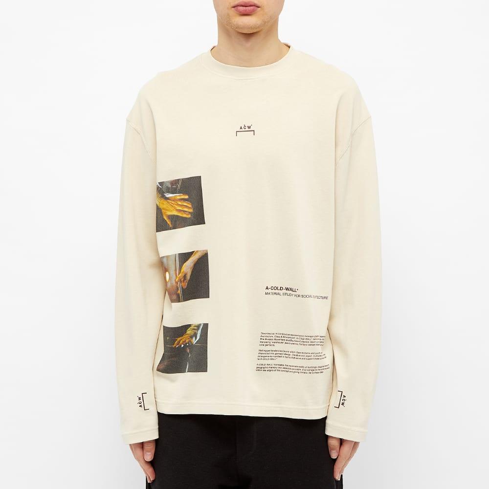 A-COLD-WALL* SS20 Long Sleeve Glass Blower Tee Logo Tee ACWMTS006WHL-AL