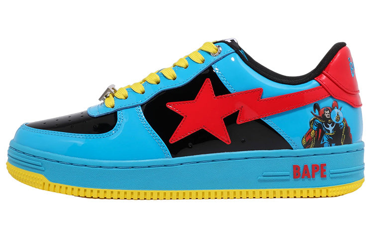 (WMNS) A BATHING APE Bape Sta Low 'Red Blue Yellow' 1I73-291-916