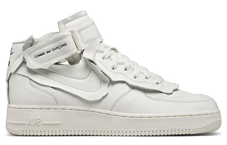 Nike x COMME des GARCONS Air Force 1 Mid 'Triple White' DC3601-100