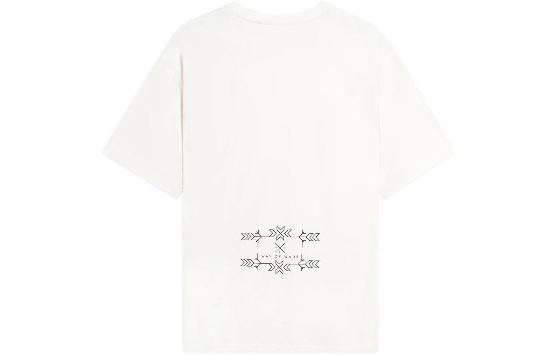 Li-Ning Way Of Wade Small Graphic T-shirt 'Creamy White' AHSS805-3