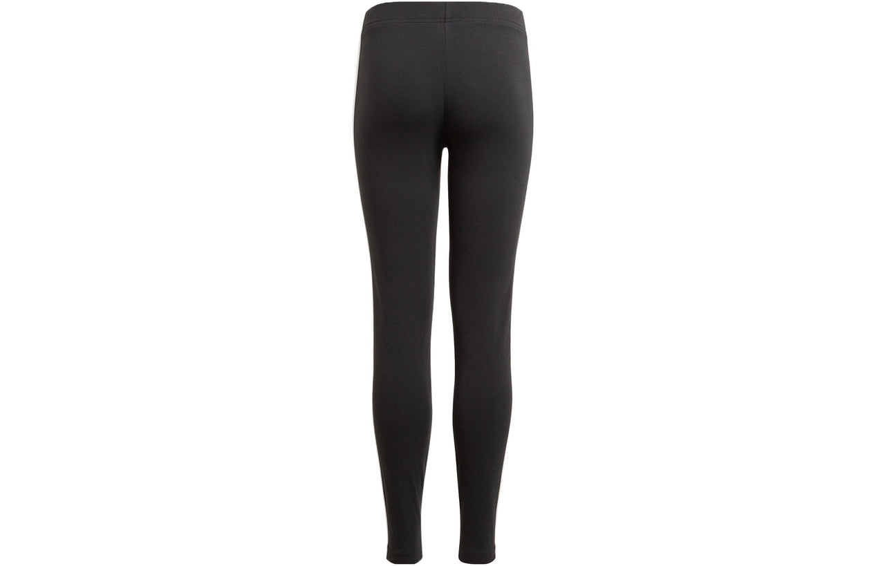 (GS) بنطلون رياضي رياضي adidas G 3s Leg Logo Stripe Printing Straight Training Sports Pants/سروال/بنطلون رياضي للبنات باللون الأسود GN4046
