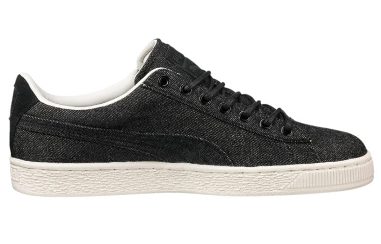 PUMA Basket Classic Denim Leisure Shoes Black 362555-03