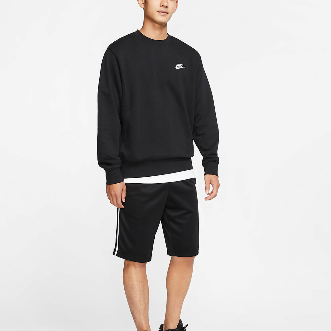 Nike AS Men's Nike Sportswear Club CRW FT Black BV2667-010