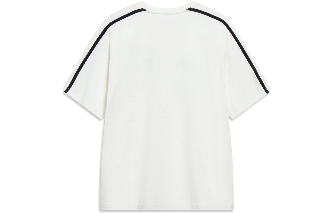 Li-Ning Sports Fashion Graphic T-shirt 'White Black' AHST565-1