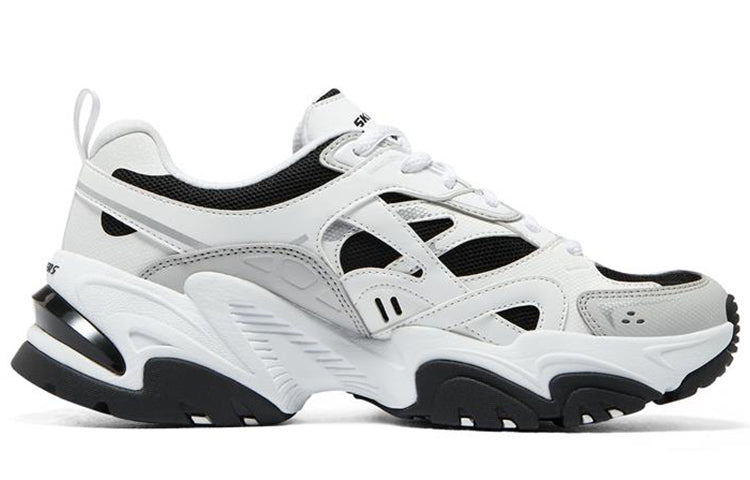 (WMNS) Skechers Stamina v2 'White Black' 896093-WBK