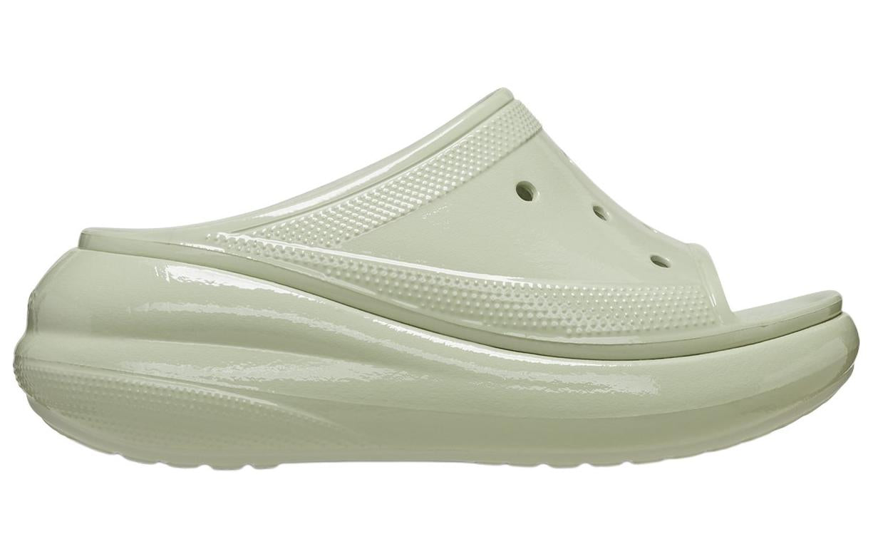 (WMNS) Crocs Crush High Shine Slides 'Light Green' 209648-3VS