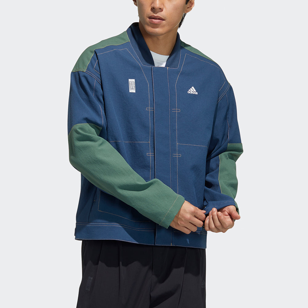adidas Series WJ JKT Denim Training Sports Jacket Navy Blue GP0905