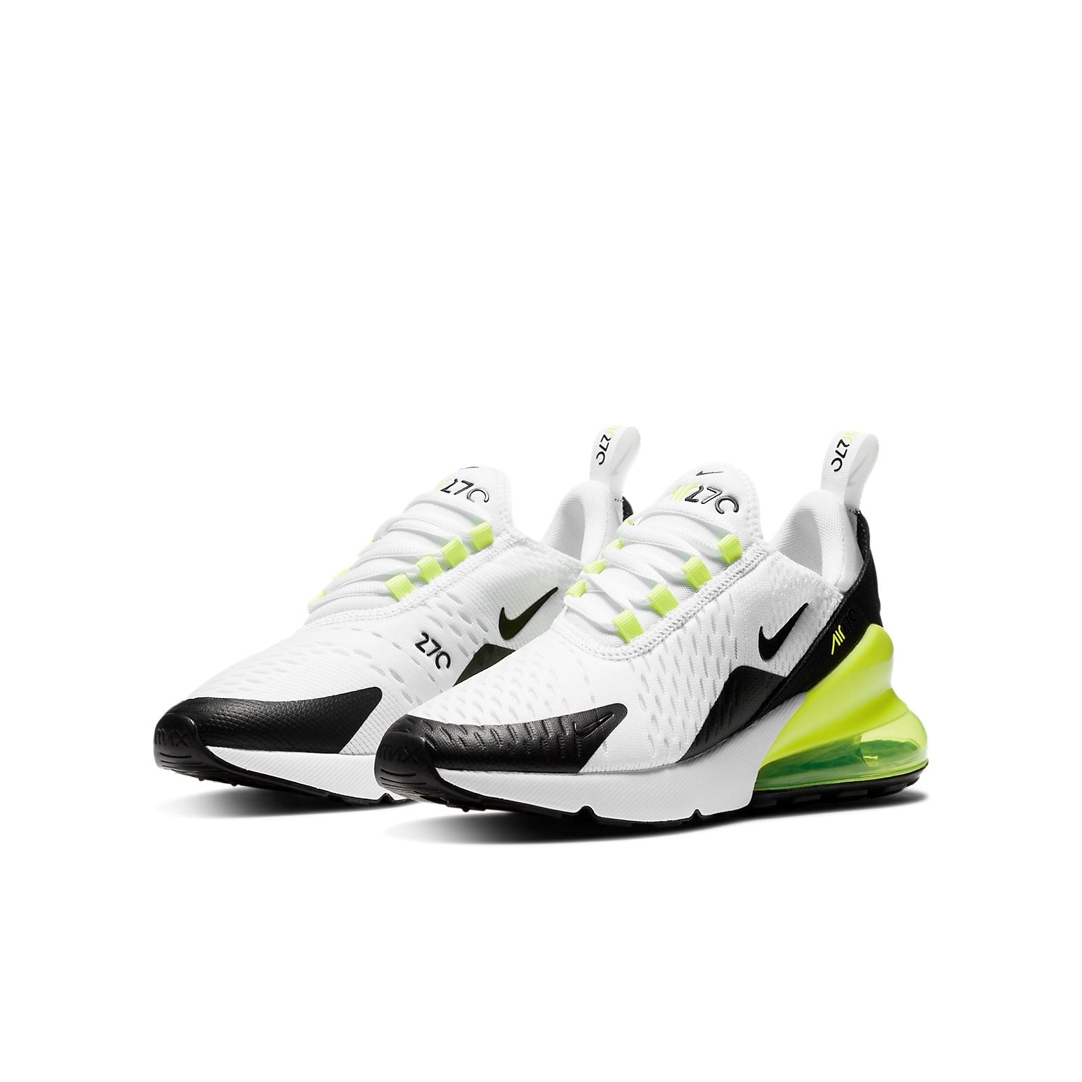(GS) Nike Air Max 270 'Black White Yellow' DC1418-100
