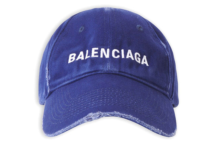 Balenciaga Visor Logo Cap 'Blue White' 5907584A9B9-4077