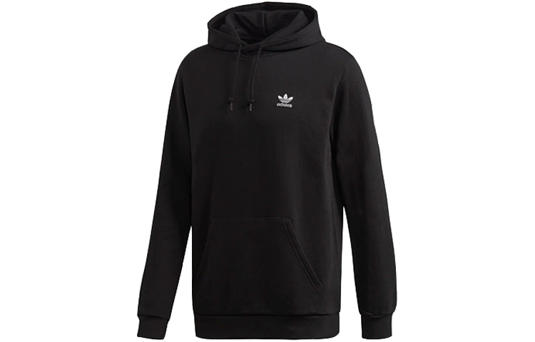 adidas originals Trefoil Casual Sports Hoodie 'Black' FM9956