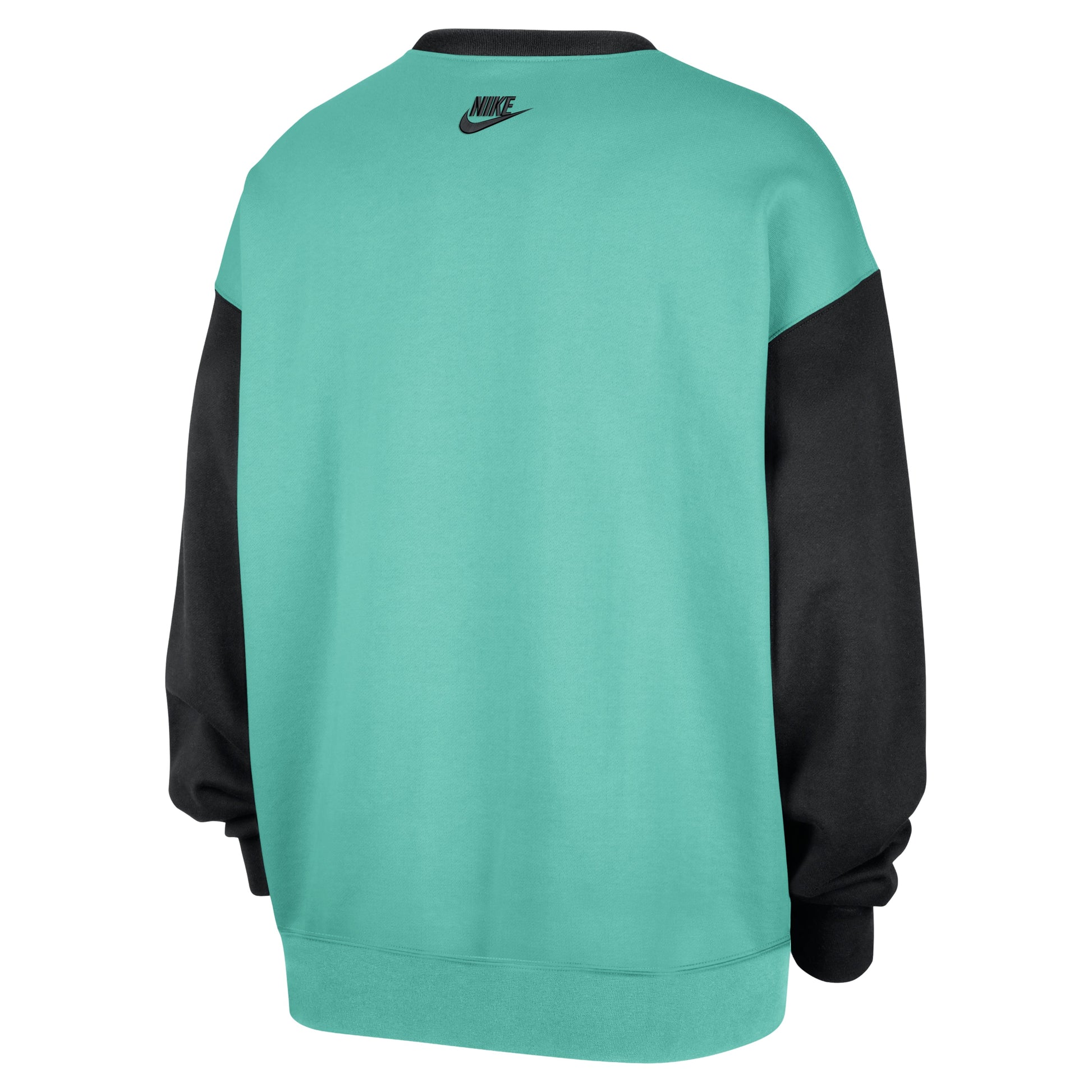 (WMNS) Nike New York Liberty Court Origins WNBA Fleece Crew-Neck Sweatshirt 'Mint Black' IM6718-356