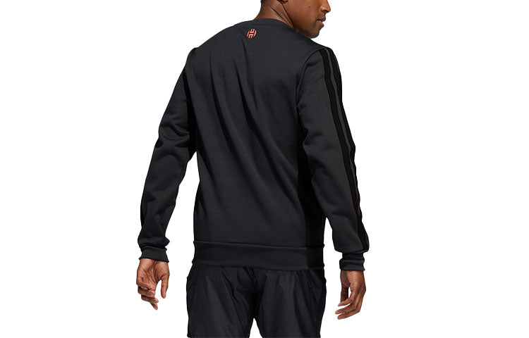 Men's adidas Hdn Scooter Cr James Harden Contrasting Colors Stripe Embroidered Basketball Sports Black H43781