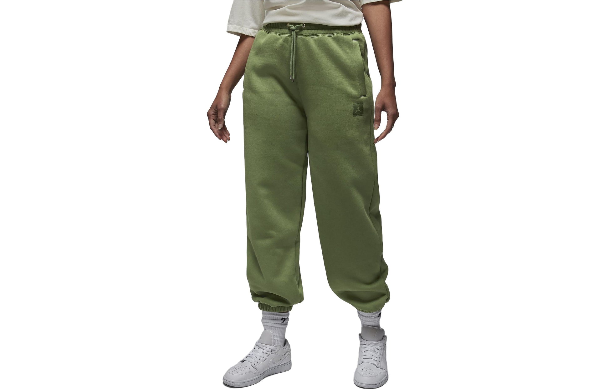 (WMNS) Air Jordan Flight Sweatpants 'Olive Green' FB5113-340