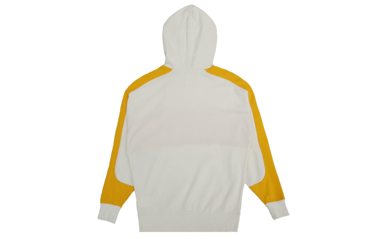 (WMNS) Vans Colorblock Pullover Hoodie 'White Yellow' VN0A4RBL85W