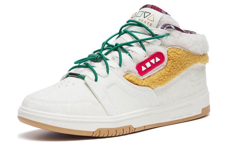 (WMNS) ANTA A-Shock Mid 'White Brown Green' 122248027-1