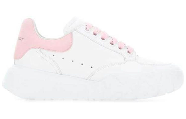 (WMNS) Alexander McQueen Oversized Court Trainer 'White Pink' 633915WIA9A9414