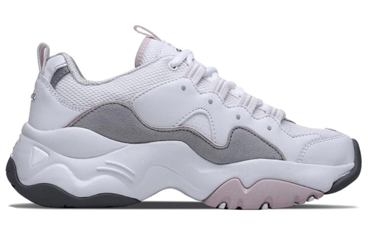 (WMNS) Skechers D'Lites 3.0 Low-top Running Shoes White/Pink/Gray 12955-WGPK