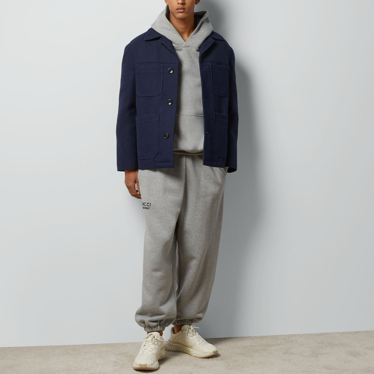 Gucci Cotton Sweattrouser With Print 'Grey' 768455-XJF3Y-1230