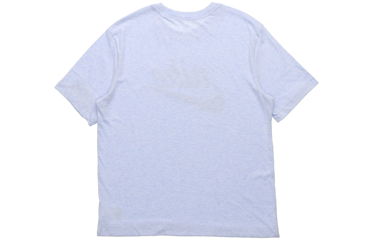 Men's Nike Sportswear Heritage Alphabet Logo Printing Short Sleeve Blue T-Shirt CK2382-407