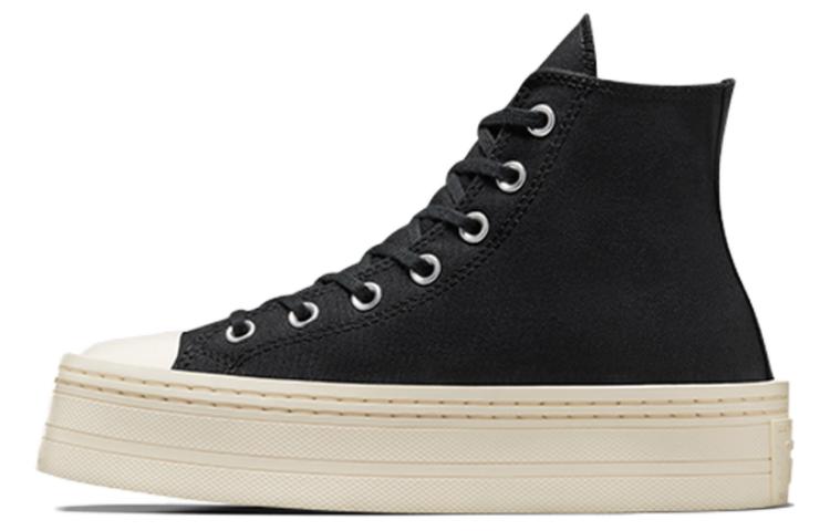 (WMNS) Converse Chuck Taylor All Star Modern Lift Platform Canvas 'Black Egret' A06141C