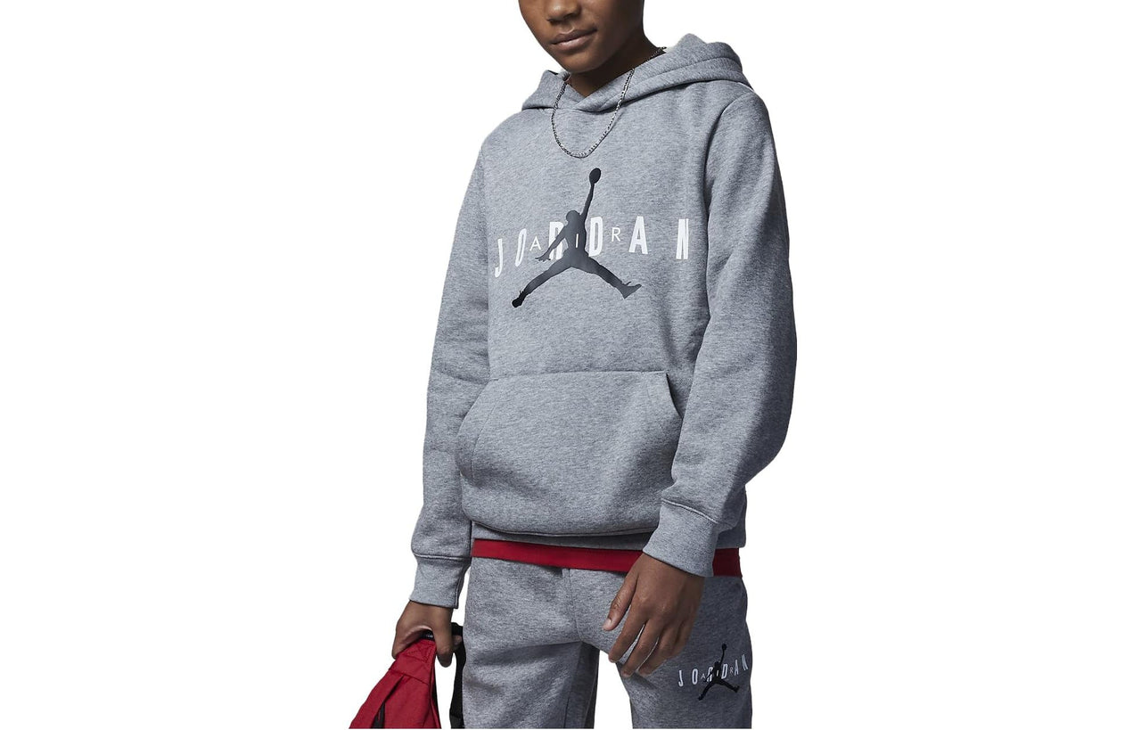 (GS) Air Jordan Fleece Hoodie ' Grey' FD9362-091