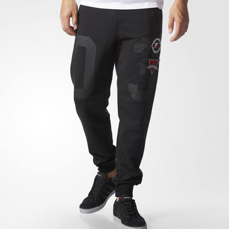 adidas Neo Graphic Sweatpants 'Black' AY9693