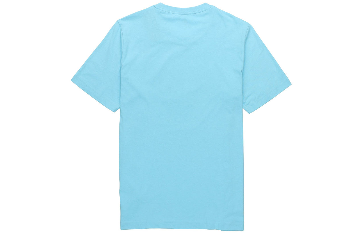 Men's adidas x LEGO Crossover Dame Ss Trey Young Funny Blocks Printing Basketball Sports Short Sleeve Sky Blue T-Shirt GU2717
