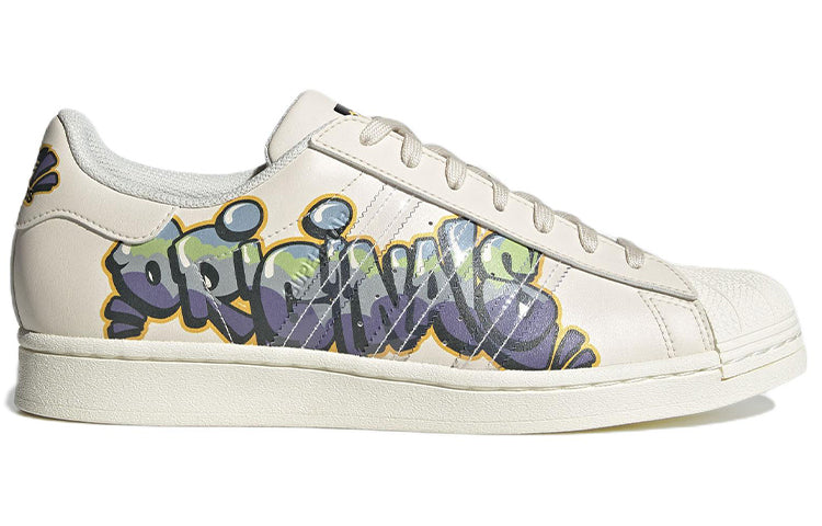 adidas originals Superstar 'White Purple Green' GW4443