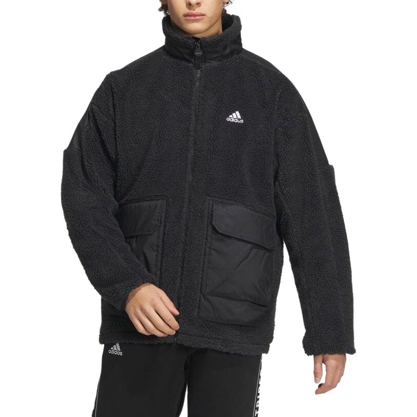 adidas Warding Oversized Boa Full-Zip Jacket (Gender Neutral) 'Black' IK7341