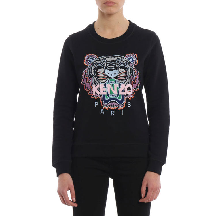 KENZO Embroidery Printing Sweatshirt Black F952SW7054XA-99