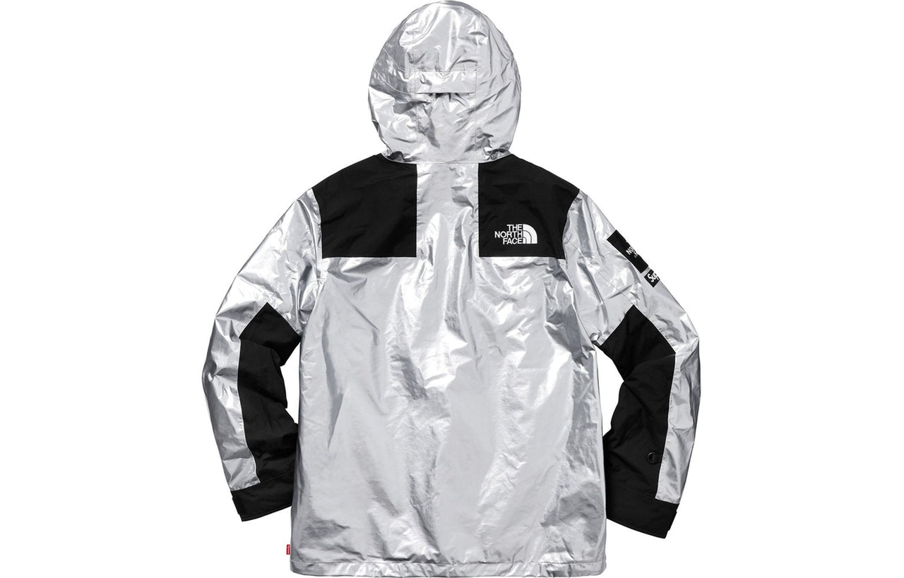 جاكيت تبادل معدني من Supreme x The North Face SS18 للجنسين باللون الفضي SUP-SS18-602