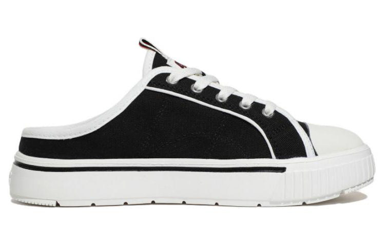 FILA Low Top One Pedal Skate Shoes Unisex Black Korean Version 1TM01782E_001