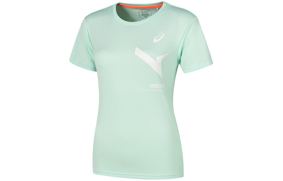 (WMNS) ASICS Asics AIM-TRG Dry Short Sleeve T-Shirt 'Mint Tint' 2032C977-402