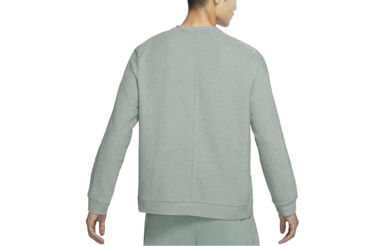 Men's Nike Solid Color Quick Dry Sports Gym Round Neck Pullover Smoke Grey DC5314-357