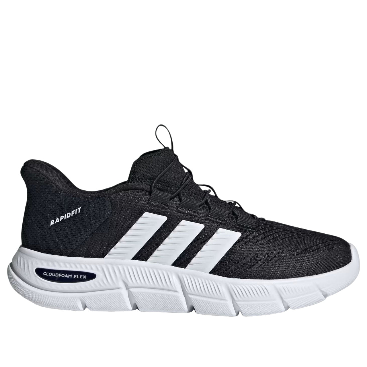 (WMNS) adidas Cloudfoam Flex Rapidfit Shoes 'Core Black Cloud White Silver Metallic' HP7002