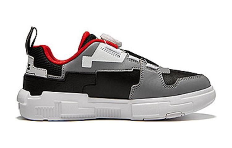 (GS) FILA Fashion Brick Skate Shoes 'White Grey Black' K15B341304FFBB