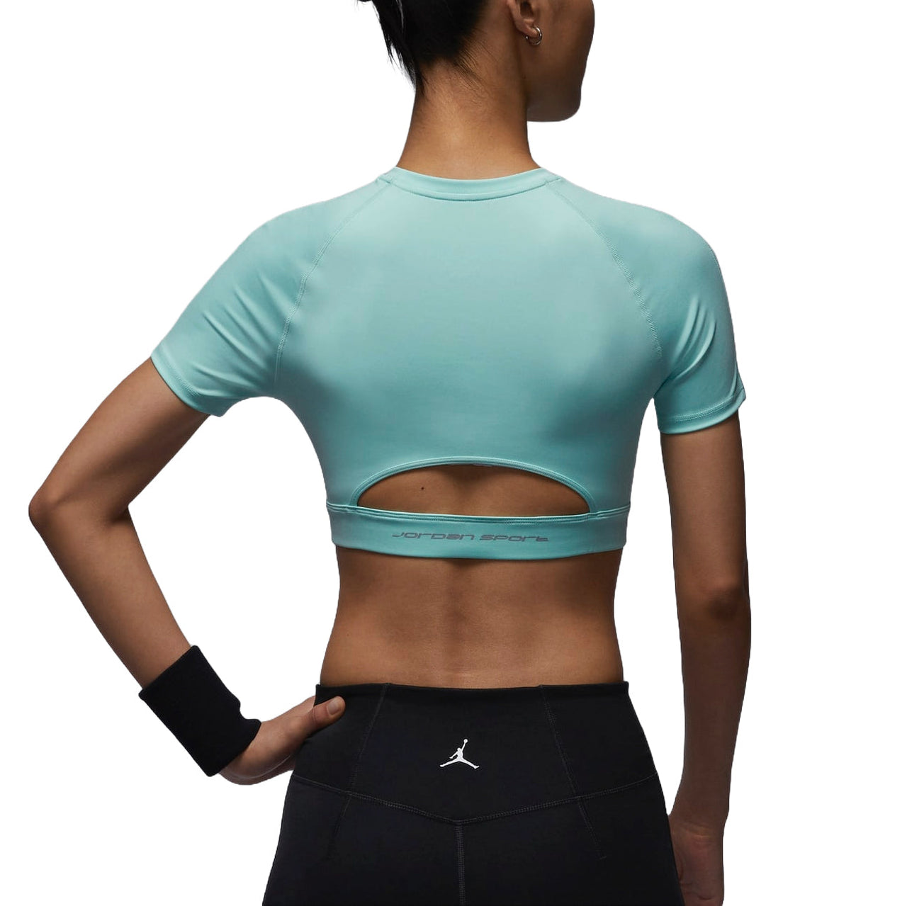 (WMNS) Air Jordan Sport Bodycon Performance T-shirt Asia Sizing 'Turquoise' FV6928-368