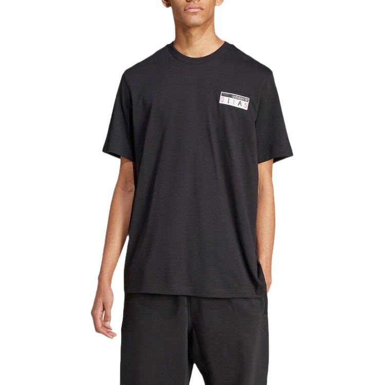 adidas 80s Premium Graphic T-shirt Asia Sizing 'Black' JC6537