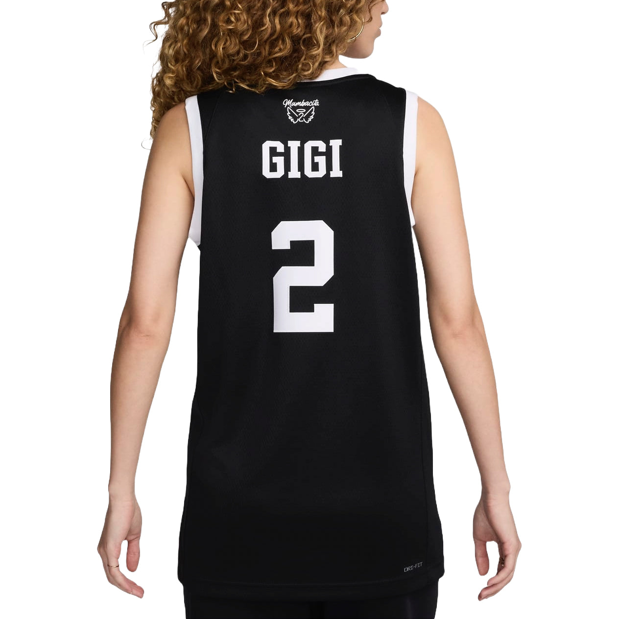 Nike Gigi Bryant Mambacita Basketball Jersey 'Black White' HF7754-010