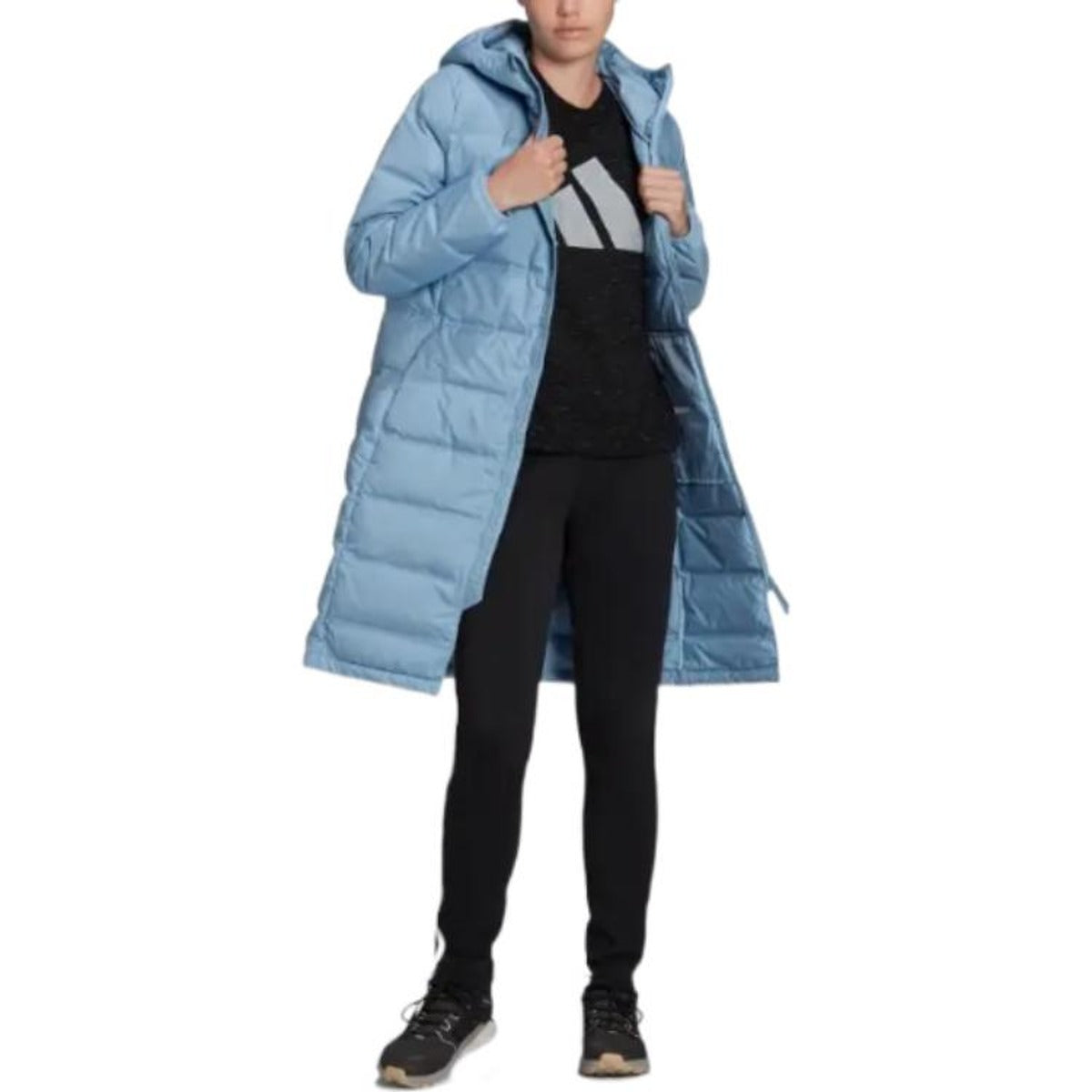 (WMNS) adidas Helionic Down Jacket 'Blue' GQ7116